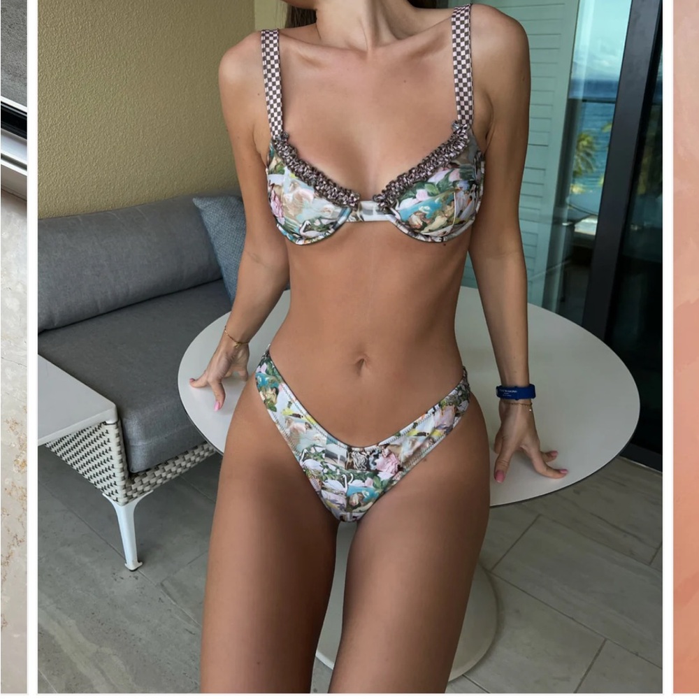 Strawberry Milk Mob Renaissance Bikini Set Underwire High-Cut Cheeky